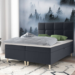 Sänky Selsey Sclarea Bonell 160x200cm, tummanharmaa hinta ja tiedot | Sängyt | hobbyhall.fi