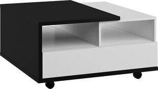Sohvapöytä Meblocross Hybrid Hyb-11 2SK, musta/valkoinen hinta ja tiedot | Sohvapöydät | hobbyhall.fi