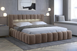 Sänky NORE Lamica 01, 140x200 cm, beige hinta ja tiedot | Sängyt | hobbyhall.fi