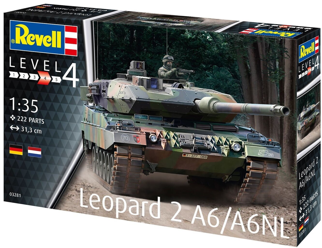 Revell – Leopard 2A6/A6NL, 1/35, 03281 hinta ja tiedot | LEGOT ja rakennuslelut | hobbyhall.fi