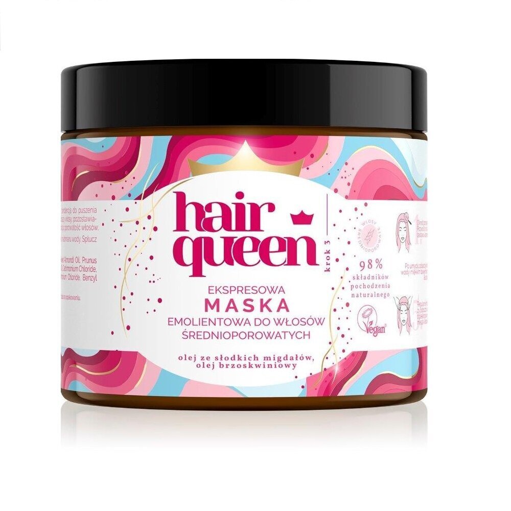 Hair Queen hiusnaamio, 400 ml hinta ja tiedot | Naamiot, öljyt ja seerumit | hobbyhall.fi