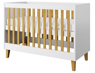 Vauvansänky Kocot Kids Kubi, 60 x 120 cm, valkoinen hinta ja tiedot | Pinnasängyt | hobbyhall.fi