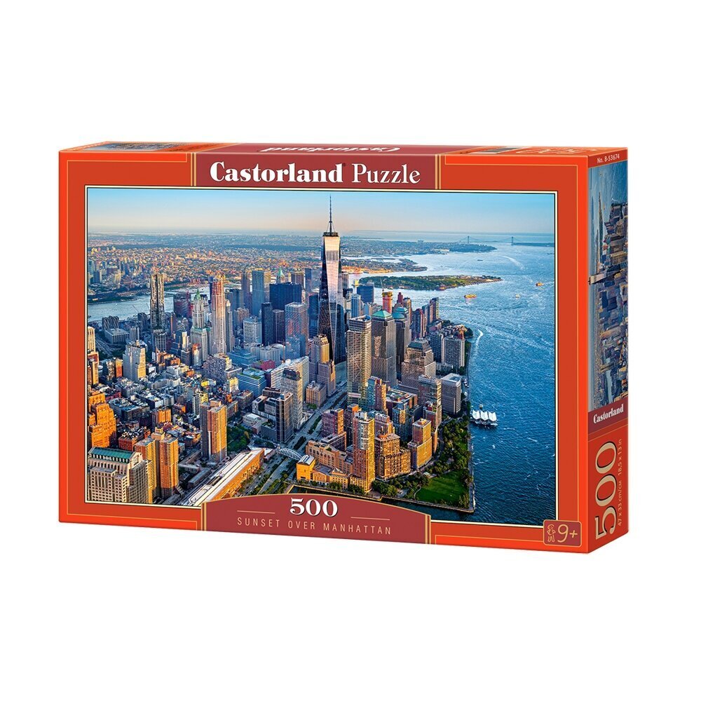 Palapeli Castorland Auringonlasku Manhattanin yllä, 500 palaa hinta ja tiedot | Palapelit | hobbyhall.fi