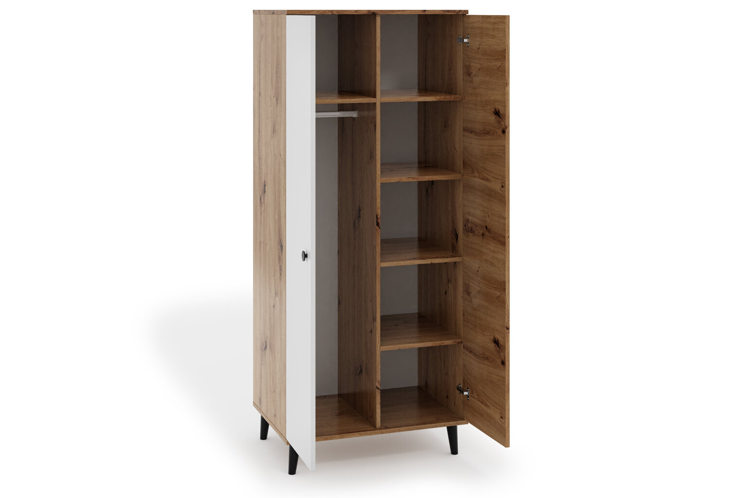 Kaappi ADRK Furniture CLE06, ruskea/valkoinen hinta ja tiedot | Kaapit | hobbyhall.fi