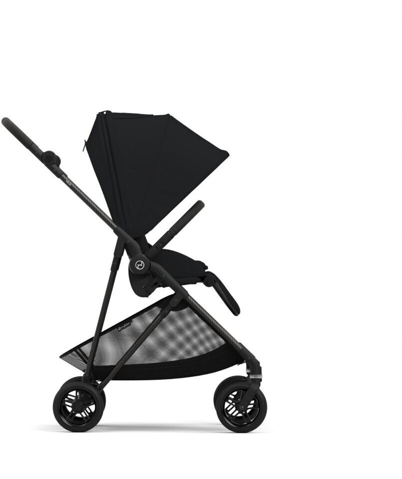 Cybex Melio Carbon, Kuun Mustan väriset lastenrattaat hinta ja tiedot | Vaunut ja rattaat | hobbyhall.fi