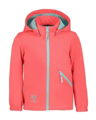 Icepeak lasten Jaora softshell-takki 51844-2*630, koralli hinta ja tiedot | Tyttöjen neuleet, liivit ja jakut | hobbyhall.fi