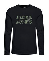 Jack & Jones t-paita 12222946*01, musta hinta ja tiedot | Poikien paidat | hobbyhall.fi