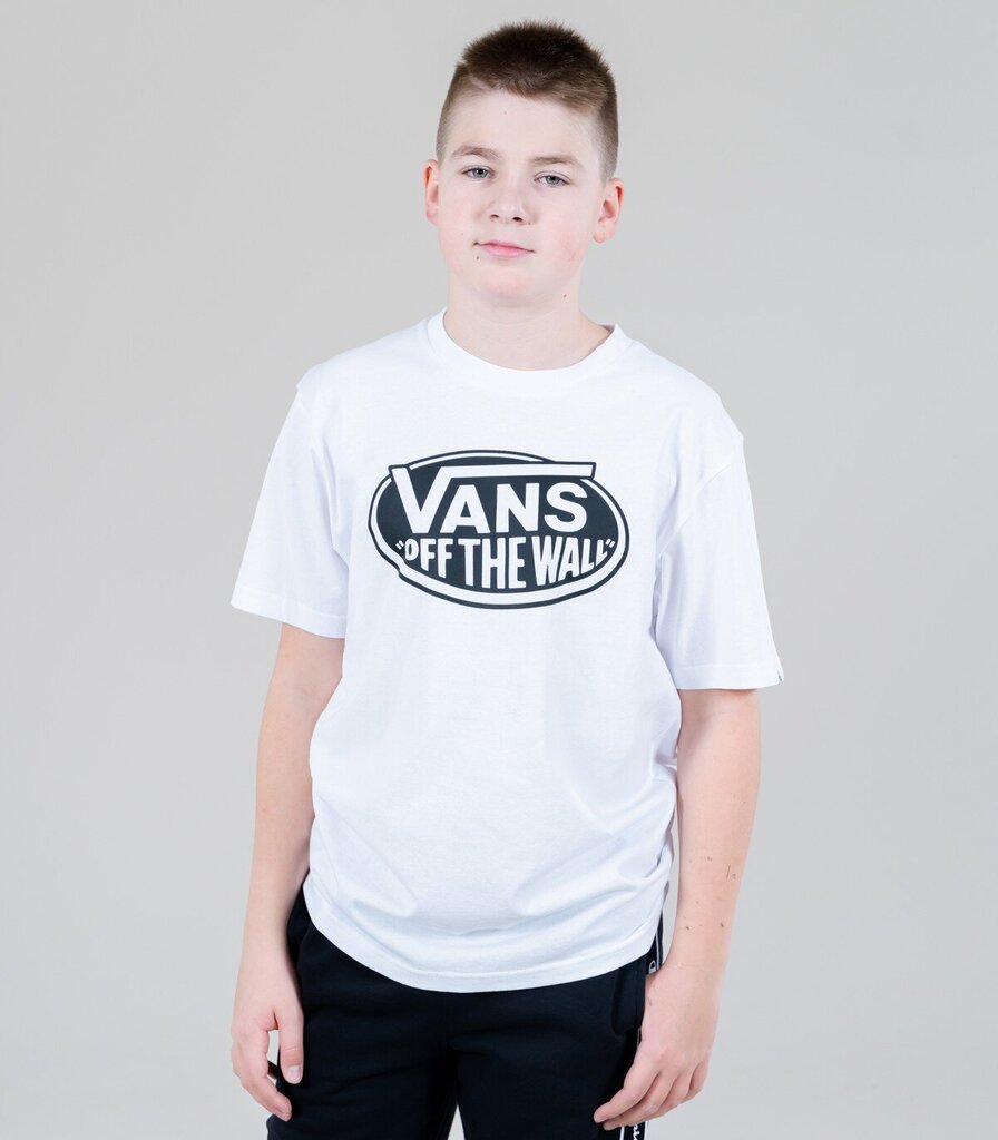 Vans Kids T-paita VN0A7Y4F*YB2, valkoinen/musta hinta ja tiedot | Poikien paidat | hobbyhall.fi