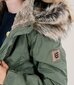 Lenne Parka tytöille 250g. EDINA 22671*330, oliivi hinta ja tiedot | Tyttöjen takit | hobbyhall.fi