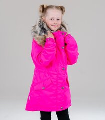 Lenne Parka tytöille 250g. EDINA 22671*268, neoonroosa hinta ja tiedot | Tyttöjen takit | hobbyhall.fi