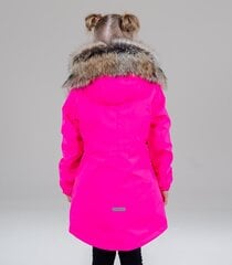 Lenne Parka tytöille 250g. EDINA 22671*268, neoonroosa hinta ja tiedot | Tyttöjen takit | hobbyhall.fi