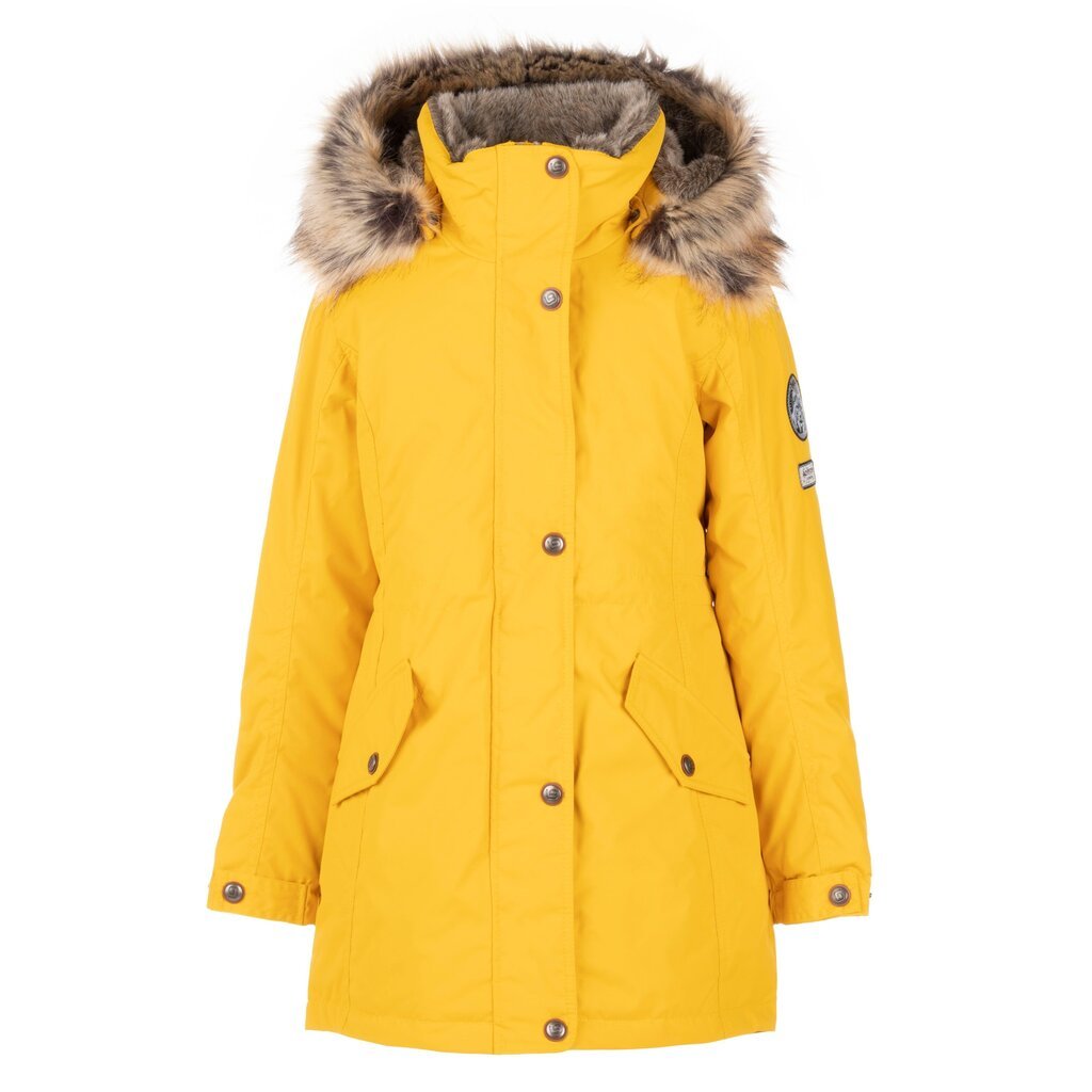 Lenne Parka tytöille 250g. EDINA 22671*108, keltainen hinta ja tiedot | Tyttöjen takit | hobbyhall.fi