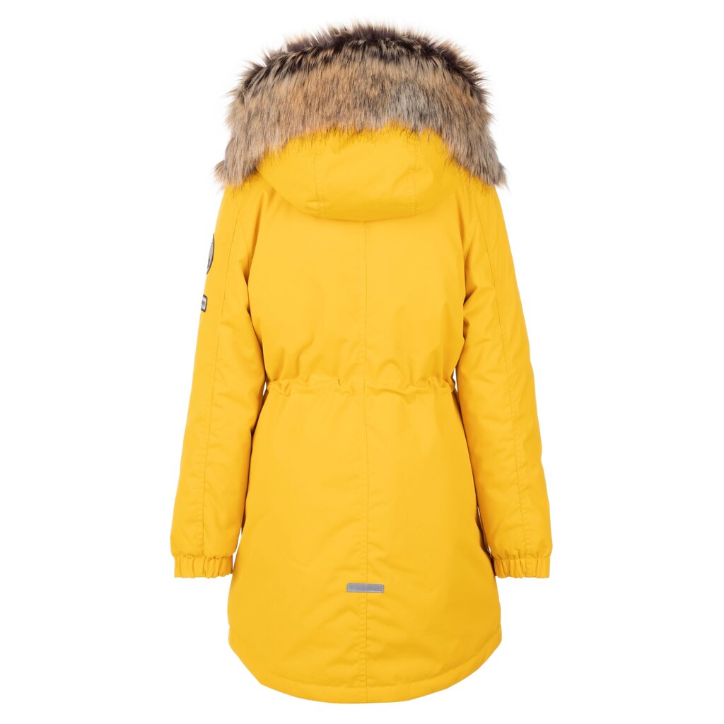 Lenne Parka tytöille 250g. EDINA 22671*108, keltainen hinta ja tiedot | Tyttöjen takit | hobbyhall.fi