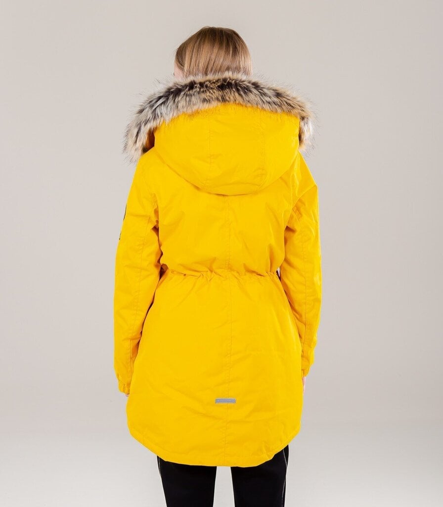 Lenne Parka tytöille 250g. EDINA 22671*108, keltainen hinta ja tiedot | Tyttöjen takit | hobbyhall.fi