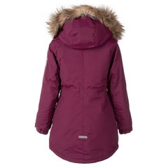 Lenne lasten parka luonnonturkisella 250gr. Esther 22671 B*602, bordoo hinta ja tiedot | Tyttöjen takit | hobbyhall.fi