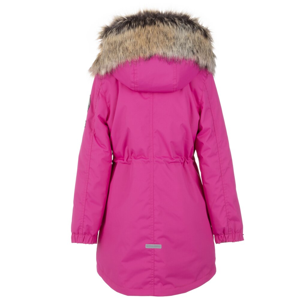 LENNE PARKA TYTÖLLE 250GR EDINA 21671*266, fuksia hinta ja tiedot | Tyttöjen takit | hobbyhall.fi