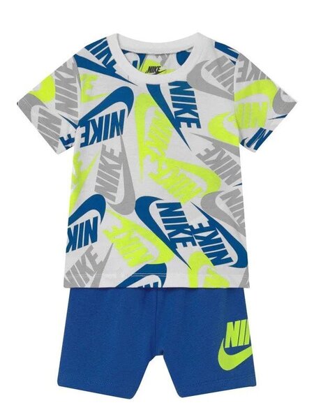 Nike T-paita/Shortsit - Valkoinen/Sininen 66H749-U89-24M