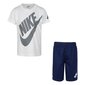 Nike T-paita/Shortsit - Valkoinen/Midnight Navy 86F024-U90-7 hinta ja tiedot | Poikien paidat | hobbyhall.fi