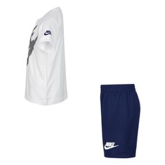 Nike T-paita/Shortsit - Valkoinen/Midnight Navy 86F024-U90-7 hinta ja tiedot | Poikien paidat | hobbyhall.fi