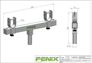 Adapteri ristikoille Fenix ​​​​AC-508 hinta ja tiedot | Fenix Stage Soittimet | hobbyhall.fi