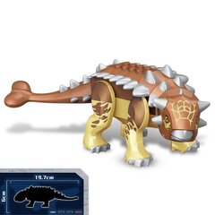 Dinosaurus Ruskea Ankylosaurus hahmo Dino Park Jurrasic, 7 osaa hinta ja tiedot | LEGOT ja rakennuslelut | hobbyhall.fi