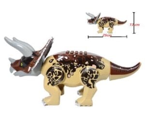 Dinosaurus Triceratops hahmo Dino Park Jurrasic, 7 osaa hinta ja tiedot | Dino Park Lelut yli 3-vuotiaille lapsille | hobbyhall.fi