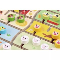 Interaktiivinen puinen lauta, Tooky Toy hinta ja tiedot | Kehittävät lelut | hobbyhall.fi