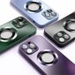 Soundberry AG(matte glass,support Magsafe) Apple iPhone 14 Pro Max violetti hinta ja tiedot | Puhelimen kuoret ja kotelot | hobbyhall.fi