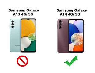Soundberry transparent silikonikuori Samsung Galaxy A14 4G/A14 5G valkoinen hinta ja tiedot | Puhelimen kuoret ja kotelot | hobbyhall.fi