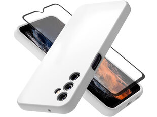 Suojasarja Soundberry silikonikuori Samsung Galaxy A14 5G valkoinen - Snow White hinta ja tiedot | Puhelimen kuoret ja kotelot | hobbyhall.fi