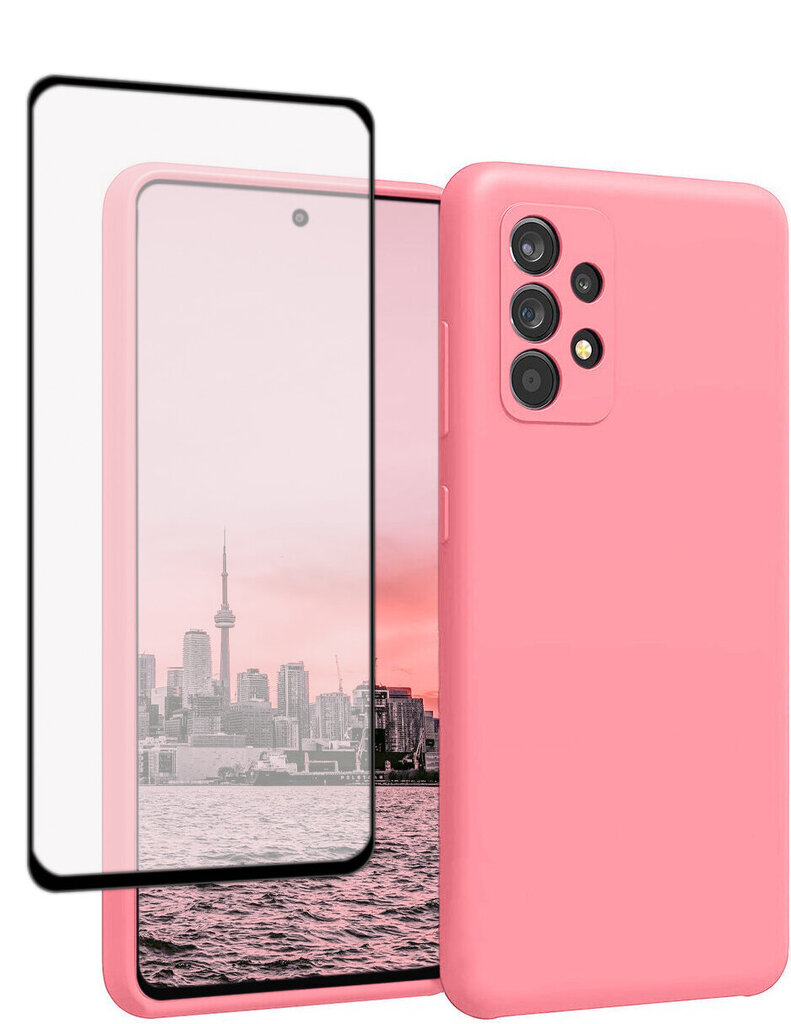 Suojasarja Soundberry silikonikuori Samsung Galaxy A53 pinkki - Candy pink hinta ja tiedot | Puhelimen kuoret ja kotelot | hobbyhall.fi