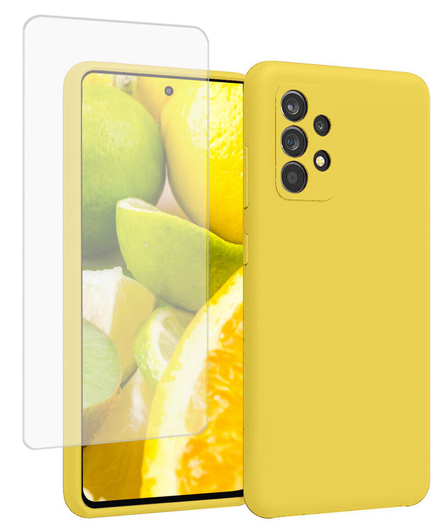 Suojasarja Soundberry silikonikuori Samsung Galaxy A53 keltainen - Keywest Lime hinta ja tiedot | Puhelimen kuoret ja kotelot | hobbyhall.fi