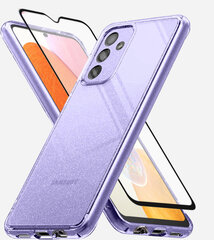Suojasarja - Soundberry Sparkle 5D Samsung Galaxy A14/A14 4G/A14 5G violetti hinta ja tiedot | Puhelimen kuoret ja kotelot | hobbyhall.fi