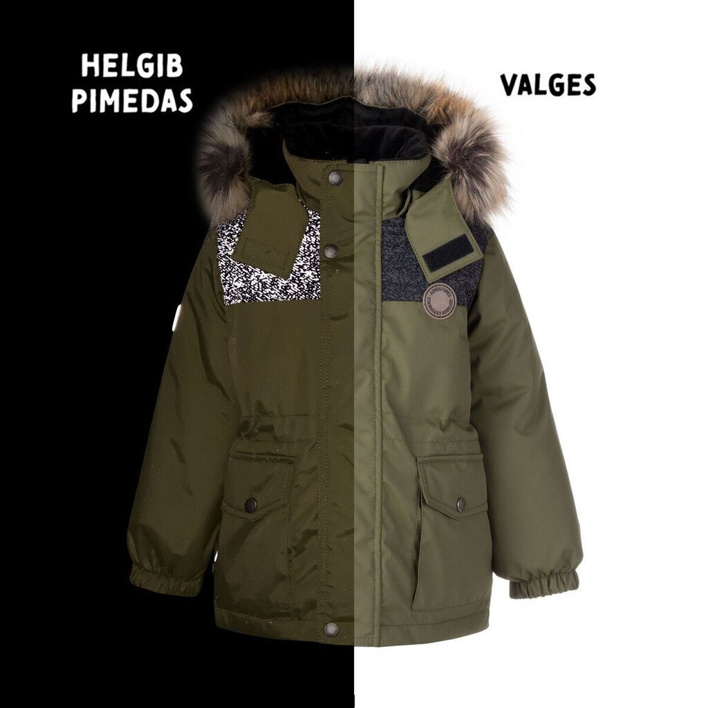 Lenne lasten parka 250g Emmet 22339*334, vihreä hinta ja tiedot | Poikien takit | hobbyhall.fi