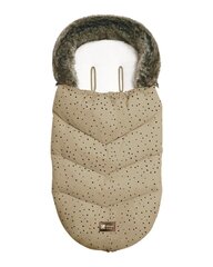 Makuupussi rattaille Kikka Boo Luxury Fur, pilkkubeige hinta ja tiedot | Vaunujen tarvikkeet | hobbyhall.fi