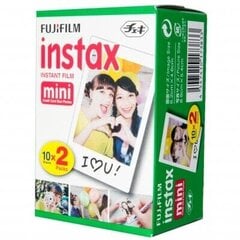 Fujifilm Instax Mini valokuvapaperi 2x10 kpl hinta ja tiedot | Kameratarvikkeet | hobbyhall.fi