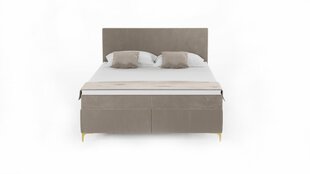 Mannermainen sänky Savani, 140x200 cm, ruskea hinta ja tiedot | Sängyt | hobbyhall.fi