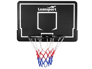 Riippuva koripallotaulu Lean Sport, 90x60x28 cm, musta hinta ja tiedot | Koripallokorit | hobbyhall.fi