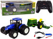 LeanToys Kauko-ohjattava traktori painikkeella, sininen hinta ja tiedot | Poikien lelut | hobbyhall.fi