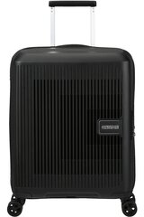 American Tourister keskikokoinen matkalaukku Aerostep Spinner Black M 67 cm, musta hinta ja tiedot | Matkalaukut ja matkakassit | hobbyhall.fi