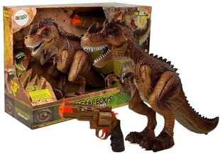 Tyrannosaurus liikkeessä äänen ja valon kanssa, Lean Toys hinta ja tiedot | Poikien lelut | hobbyhall.fi