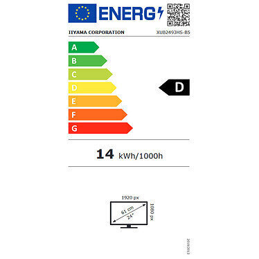 IIyama XUB2493HSU-B5 hinta ja tiedot | Näytöt | hobbyhall.fi