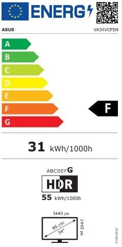 Asus VA34VCPSN hinta ja tiedot | Näytöt | hobbyhall.fi