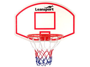 Ripustettava koripallotaulu Lean Sport, 90x60x28 cm, valkoinen hinta ja tiedot | Koripallokorit | hobbyhall.fi