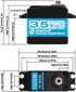 Vedenkestävä Digitaalinen Servomoottori DS3235 PRO 35KG ruostumattomilla teräsritilöillä - Uusi hinta ja tiedot | Älylaitteiden lisätarvikkeet | hobbyhall.fi