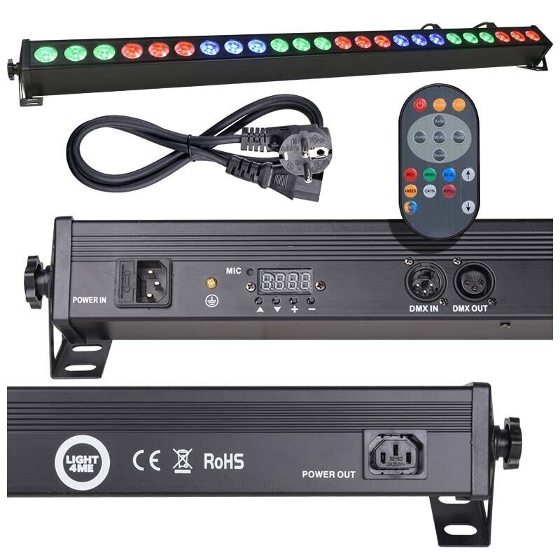 Valotehosteet Light4Me Deco Bar 24 RGB IR hinta ja tiedot | Soittimien lisätarvikkeet | hobbyhall.fi