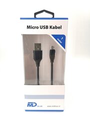 Johto / kaapeli MD BLUE, USB - micro USB, 1m hinta ja tiedot | Puhelinkaapelit | hobbyhall.fi