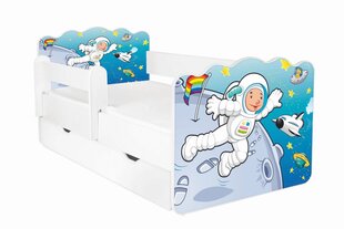 Lasten sänky ALEX 48, 140x70 cm, patja + liinavaatelaatikko + irrotettava suojakaide hinta ja tiedot | Lastensängyt | hobbyhall.fi
