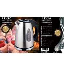 Vedenkeitin Livia WKL1018 hinta ja tiedot | Vedenkeittimet | hobbyhall.fi