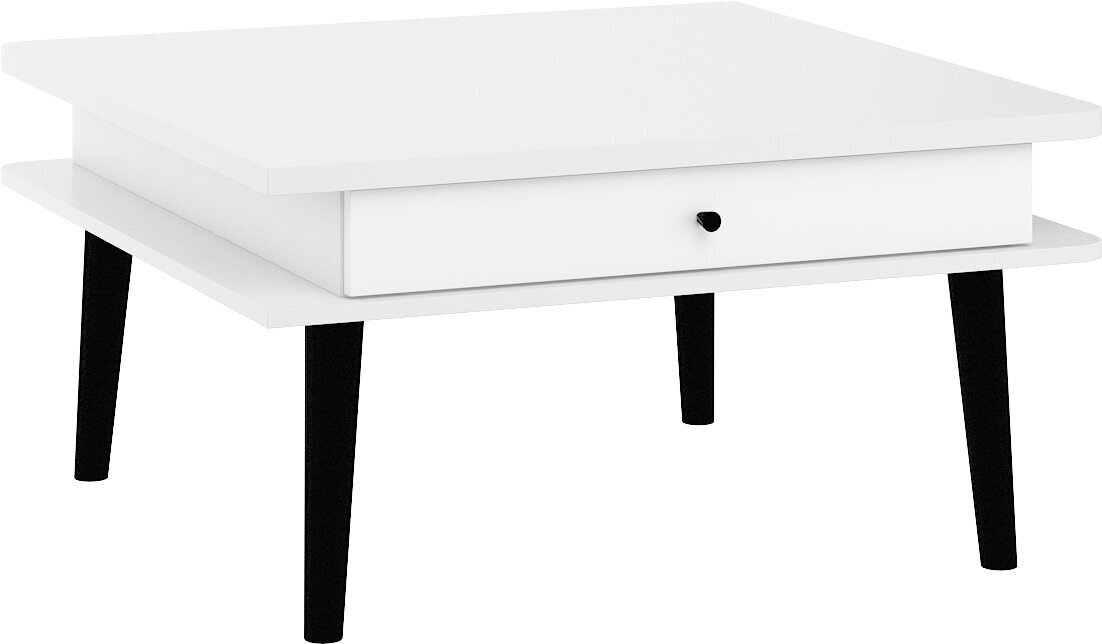 Sohvapöytä Meblocross Dolce Dol-10 2SK, valkoinen/musta hinta ja tiedot | Sohvapöydät | hobbyhall.fi
